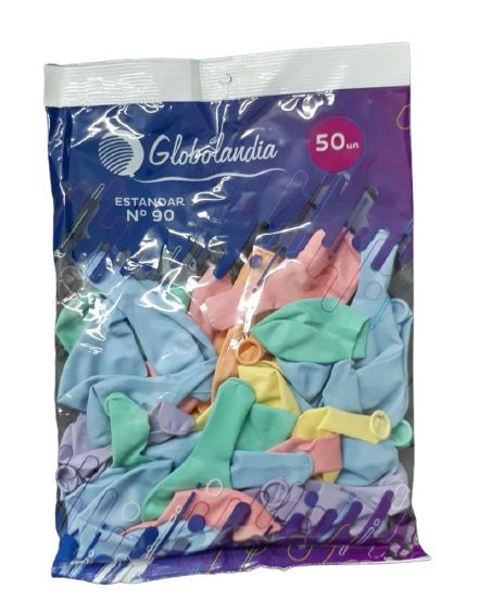 GLOBO PASTEL SURTIDO 10'' X50