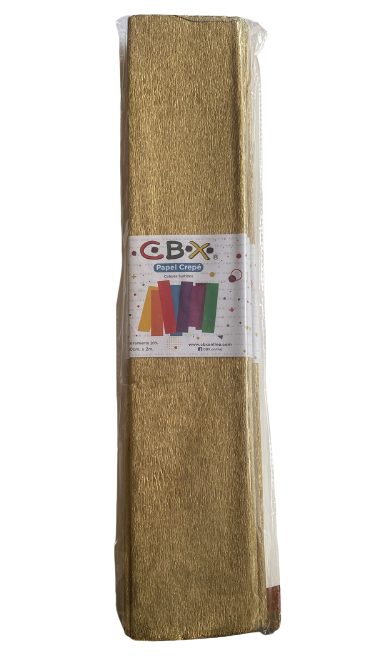 PAPEL CREPE DORADO METALIZADO X10 CBX