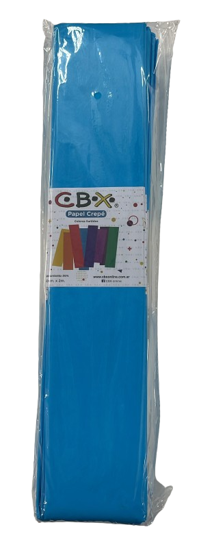 PAPEL CREPE TURQUESA X10 CBX