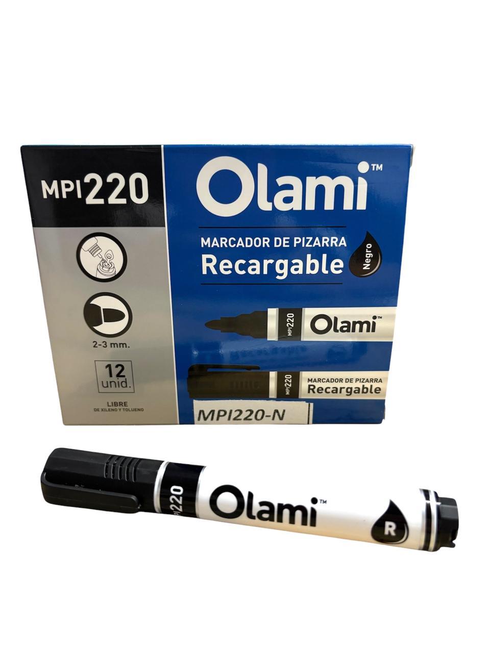 MARCADOR MPI 220 PIZARRA NEGRO OLAMI