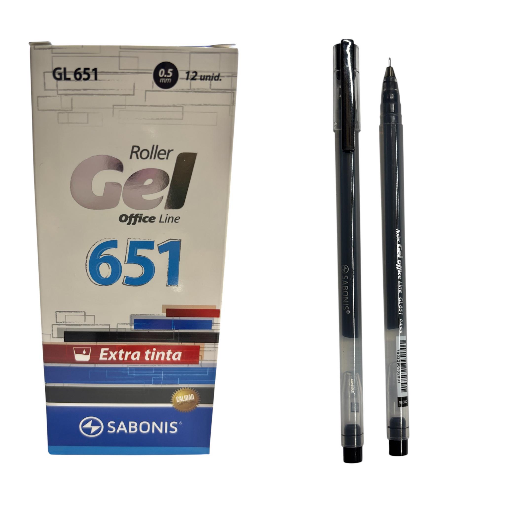 GEL 651 AZUL ROLLER 0.5 SABONIS X12