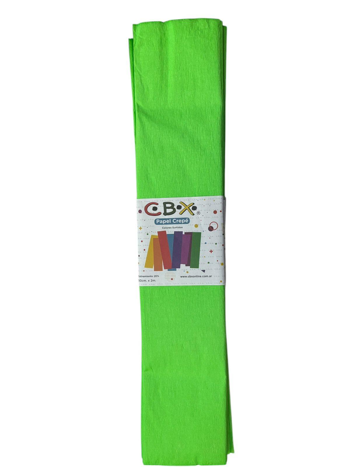 PAPEL CREPE VERDE FLUO X10 CBX