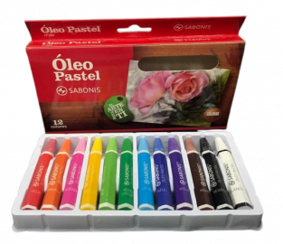 CRAYON OLEO PASTEL PA01 SET X12 SABONIS