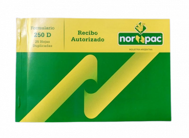 RECIBO 250D 20X14/25X2H DUPLICADO NORPA