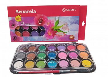 ACUARELA X21 COLORES SABONIS